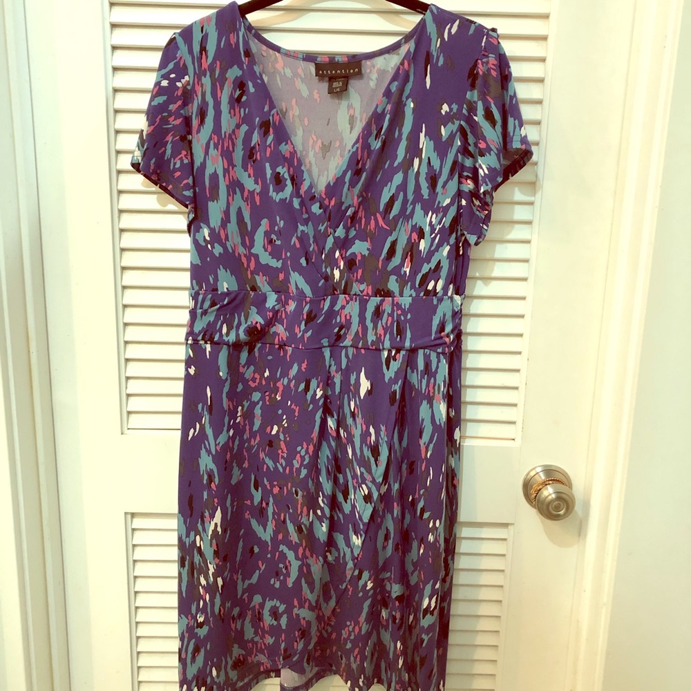 Faux Wrap Dress by “Attention.” So pretty!
